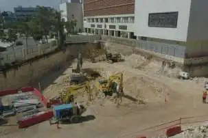 Recinto de la Cámara del Senado · estructura en ejecución